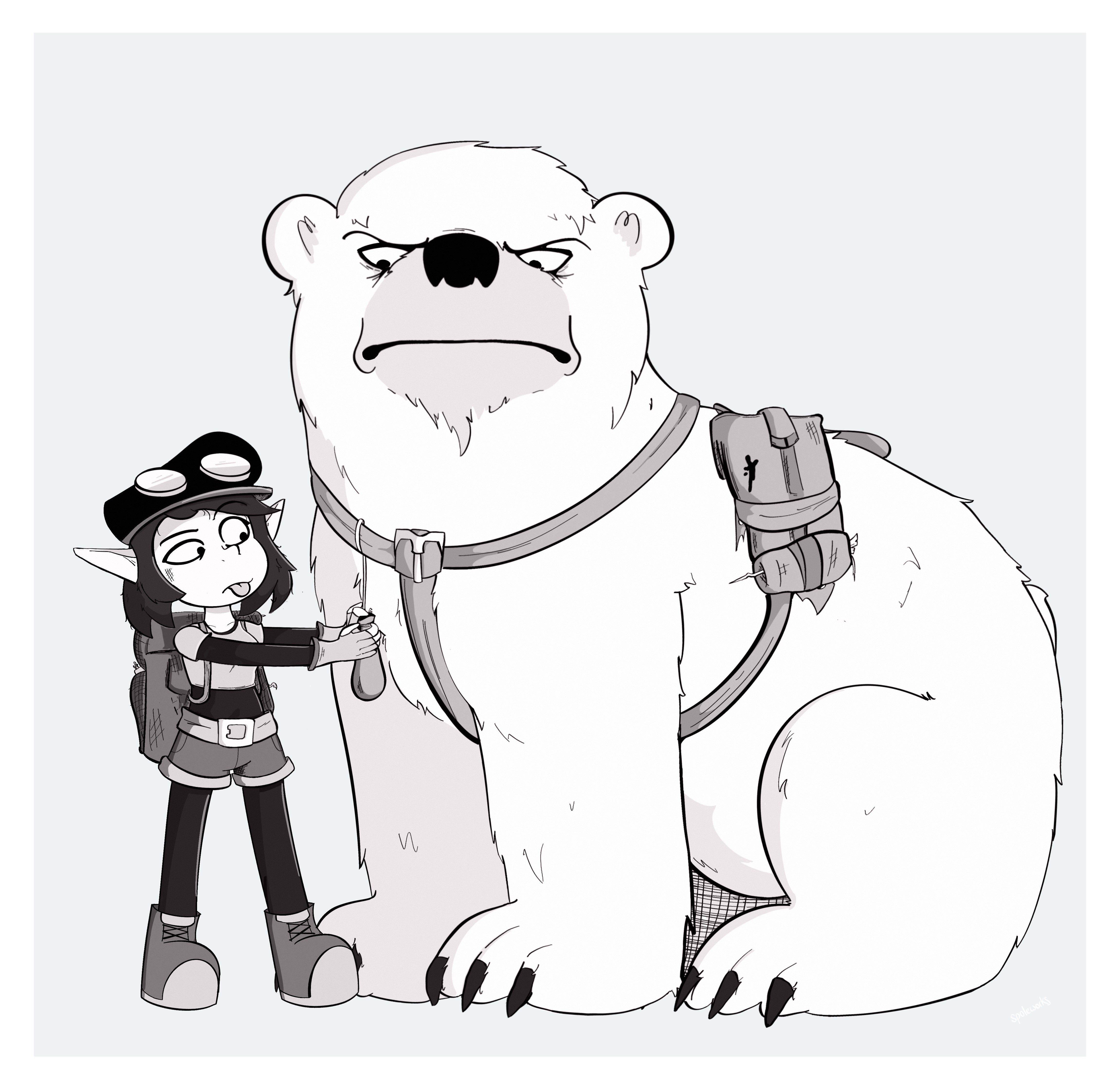 A design i did after the current character sheet on the cast page - the added detail takes away from it imo.